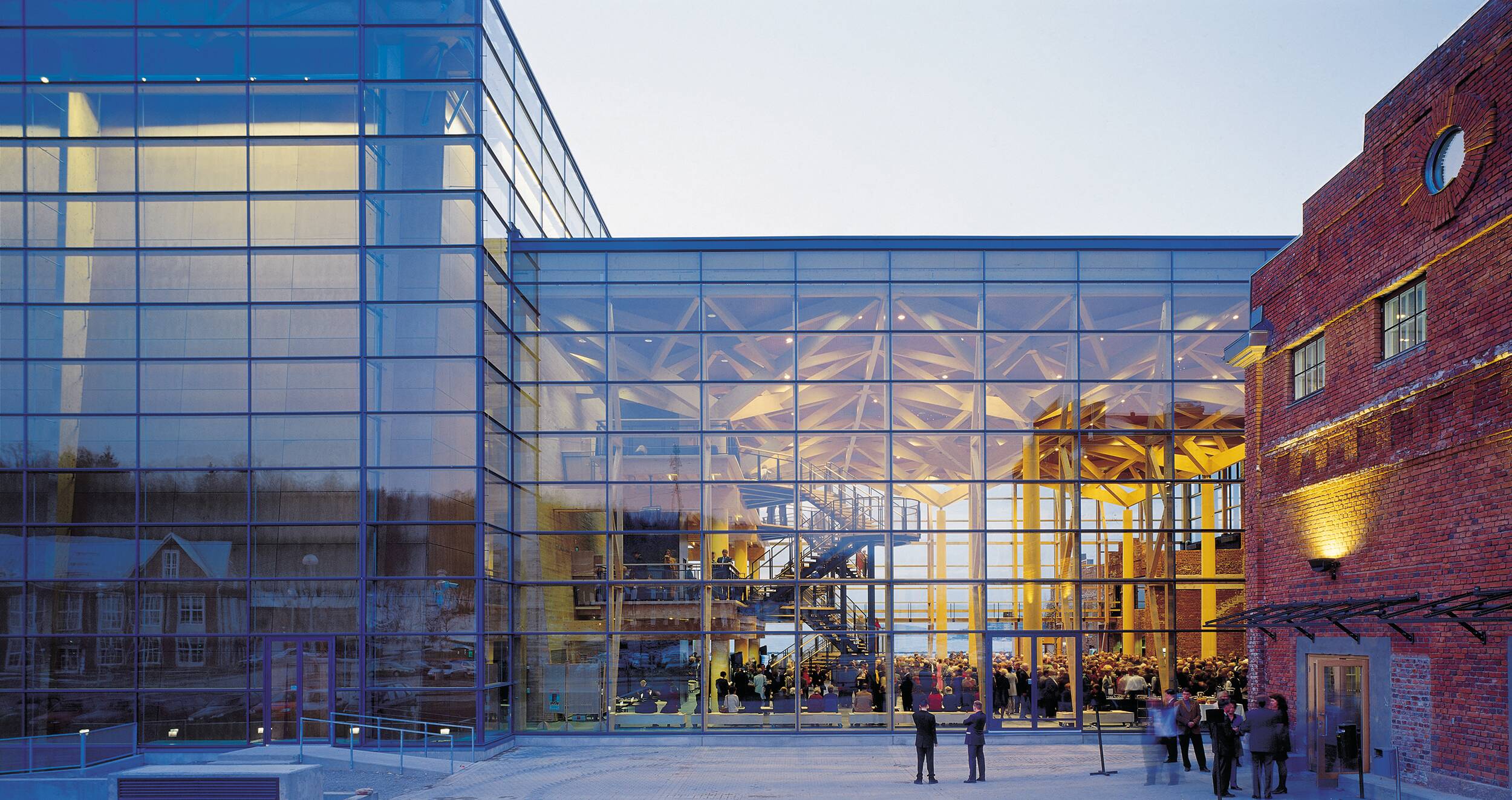 The facade of the congress and concert centre Sibelius Hall.