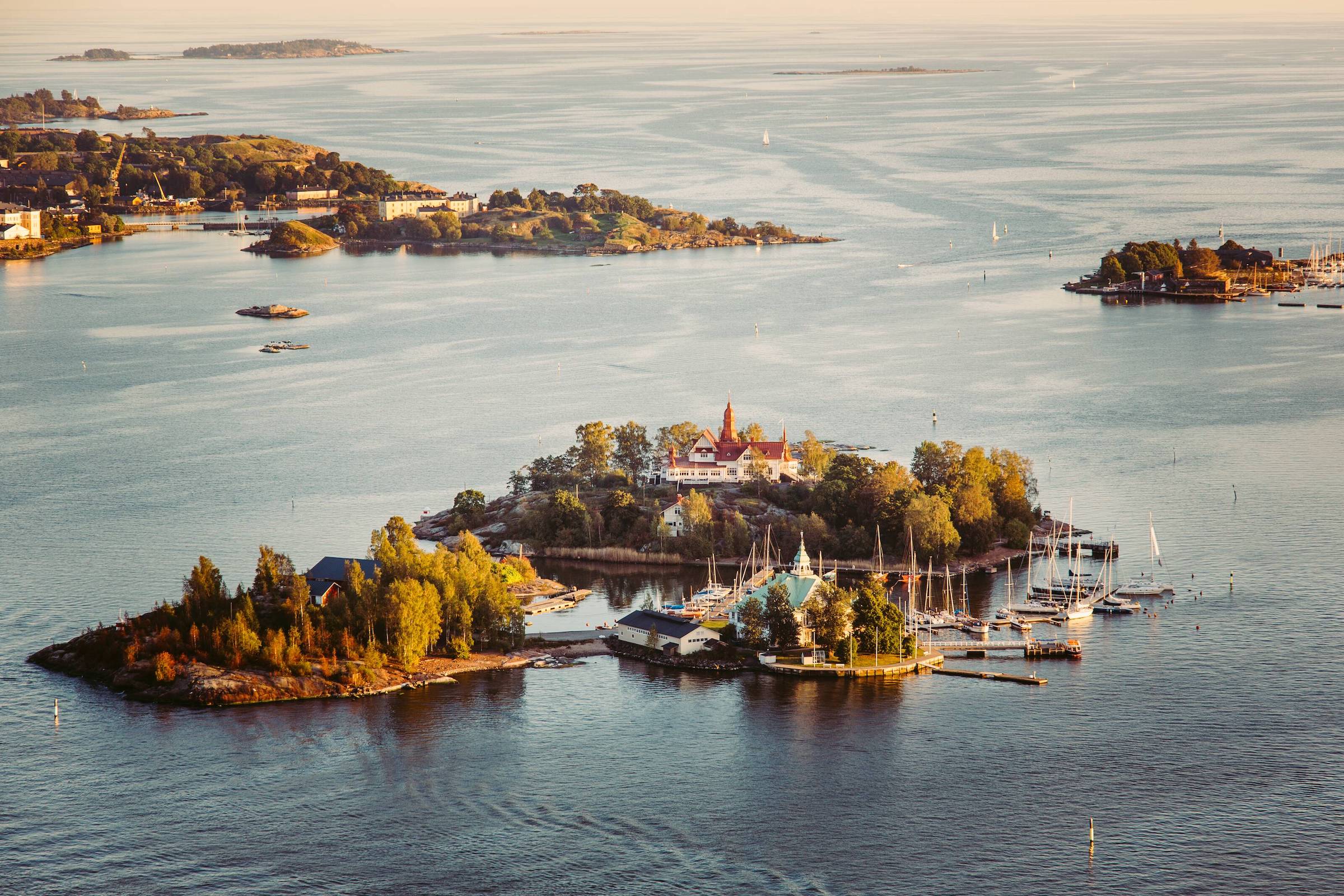 Restaurants on an island in Helsinki archipelago